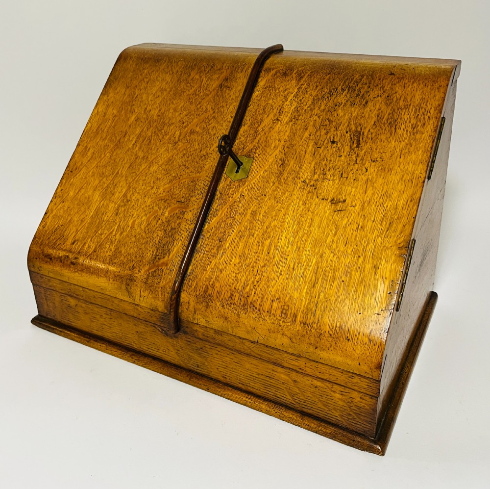 Antique Oak Stationery Cabinet View VI