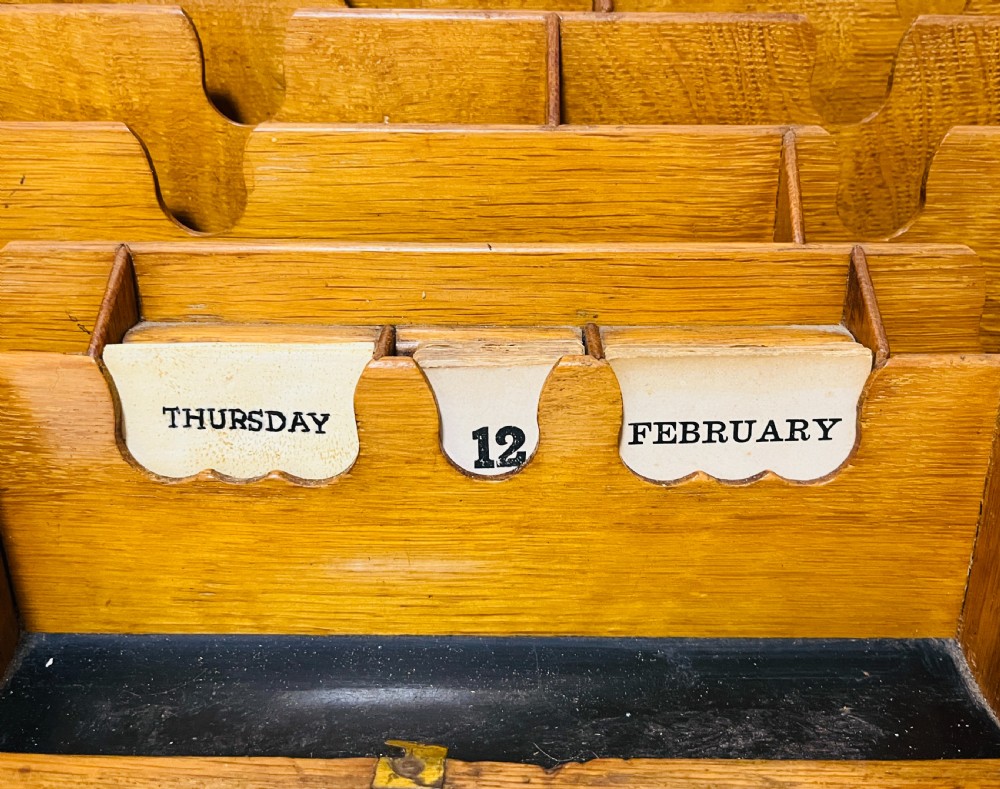 Antique Oak Stationery Cabinet View VII