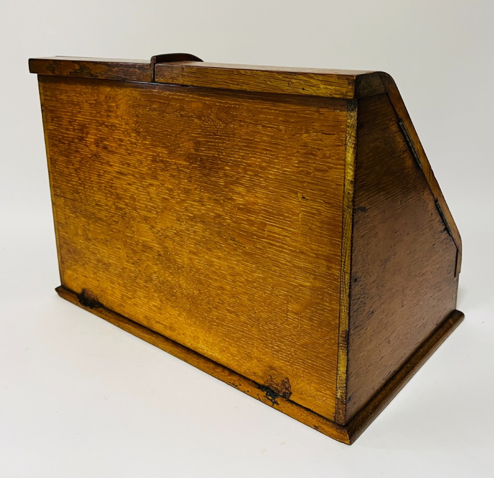 Antique Oak Stationery Cabinet View IX