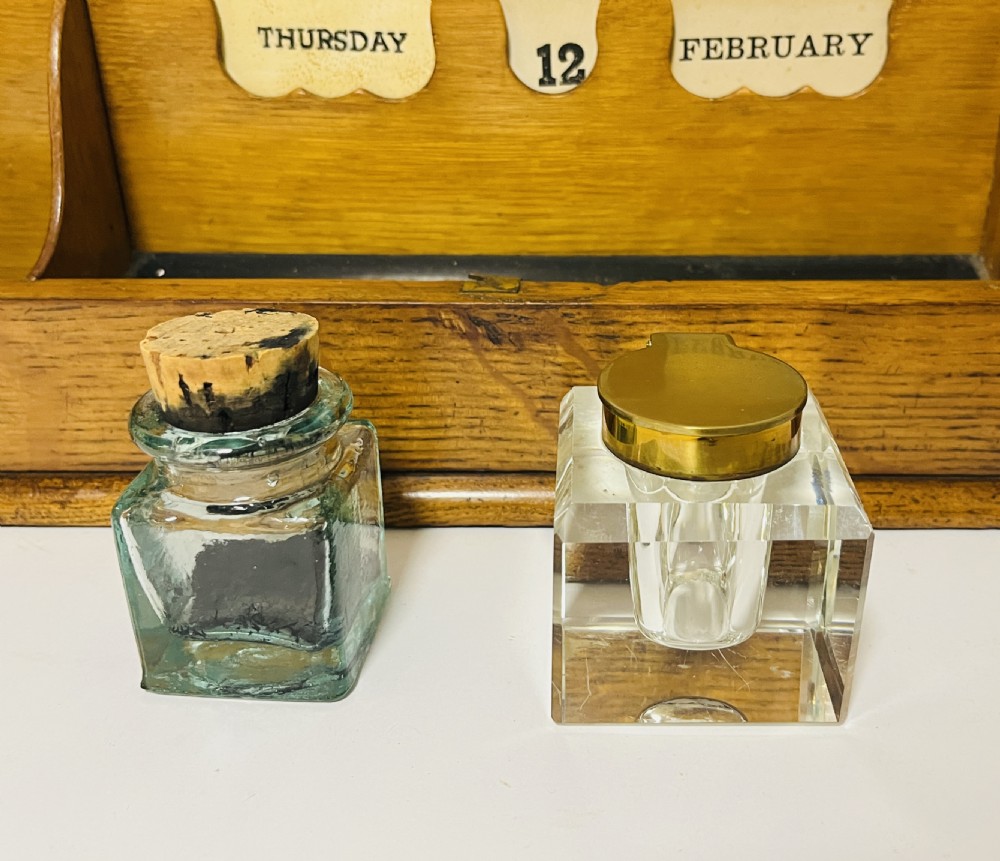 Antique Oak Stationery Cabinet View XI