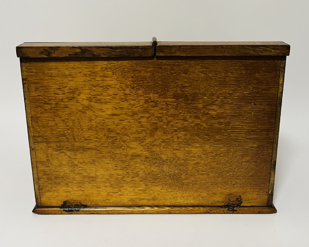Antique Oak Stationery Cabinet View XII