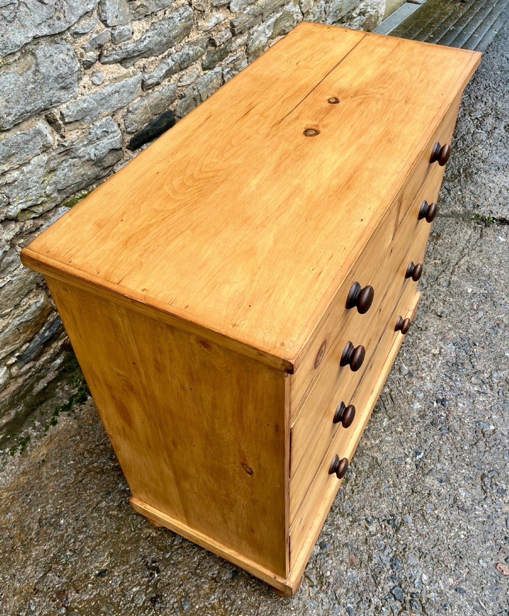 Antique Stripped Pine Chest of Drawers View IV