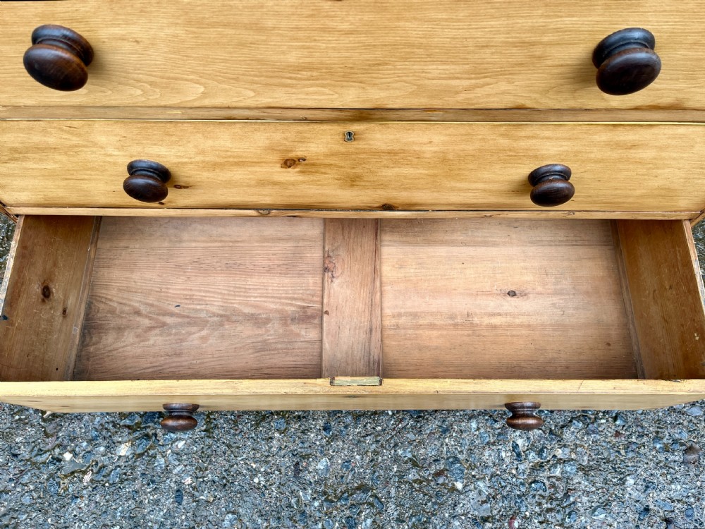 Antique Stripped Pine Chest of Drawers View IX
