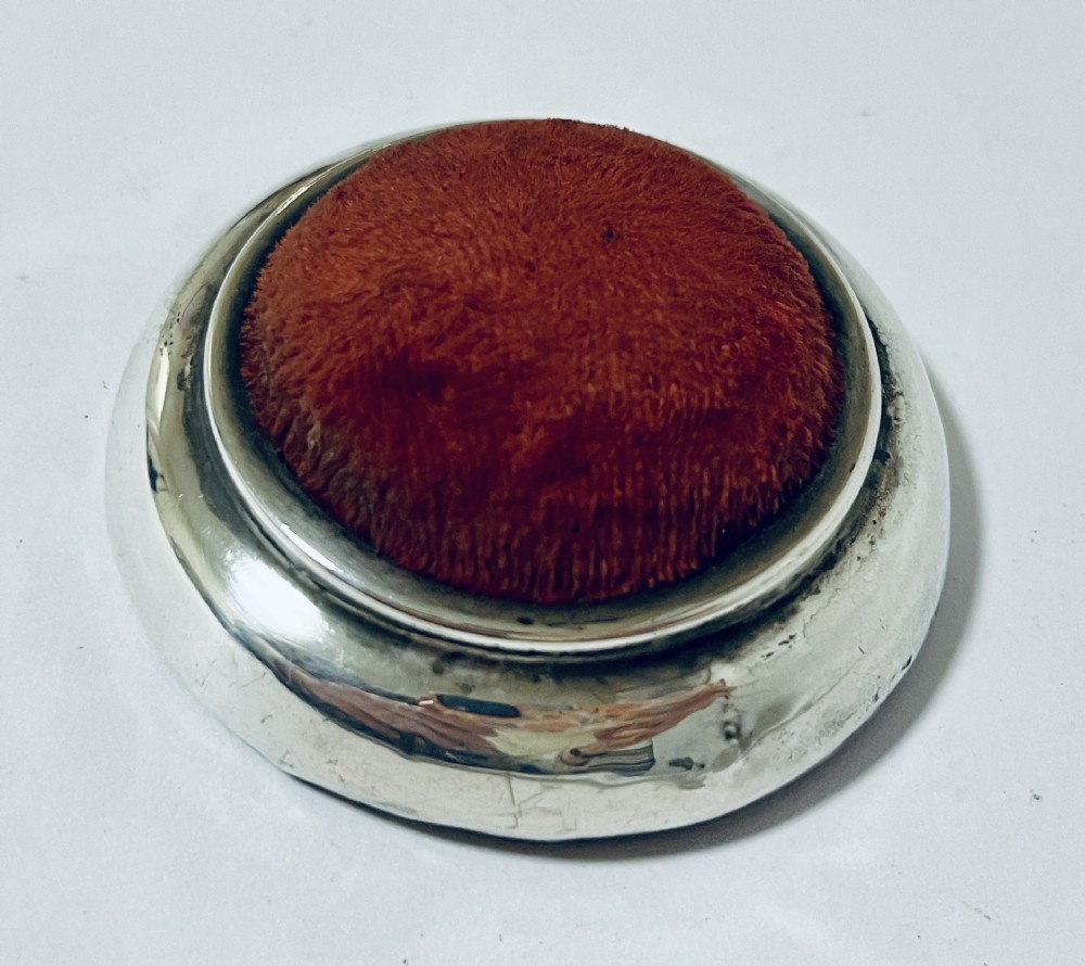 Antique Silver Pin Cushion