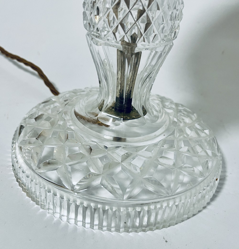 Antique Glass Mushroom Lamp View II