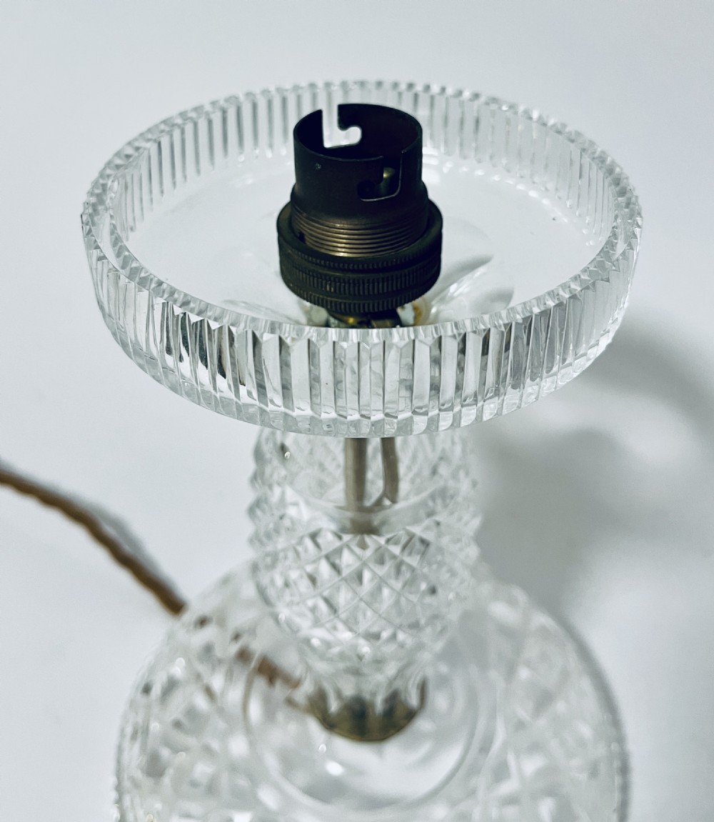 Antique Glass Mushroom Lamp View III