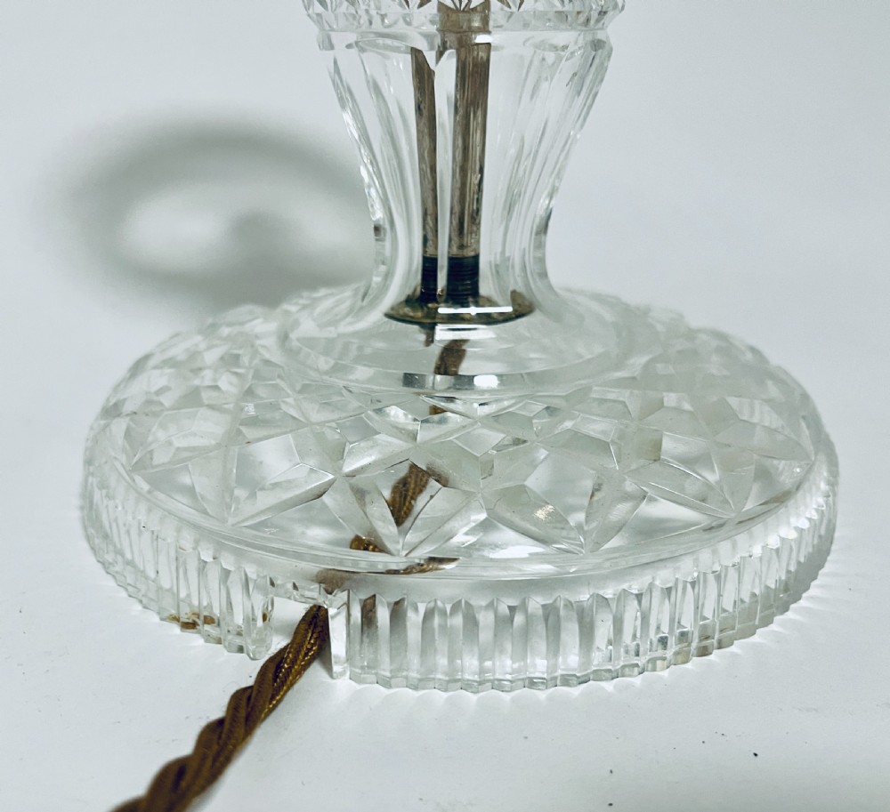 Antique Glass Mushroom Lamp View IX