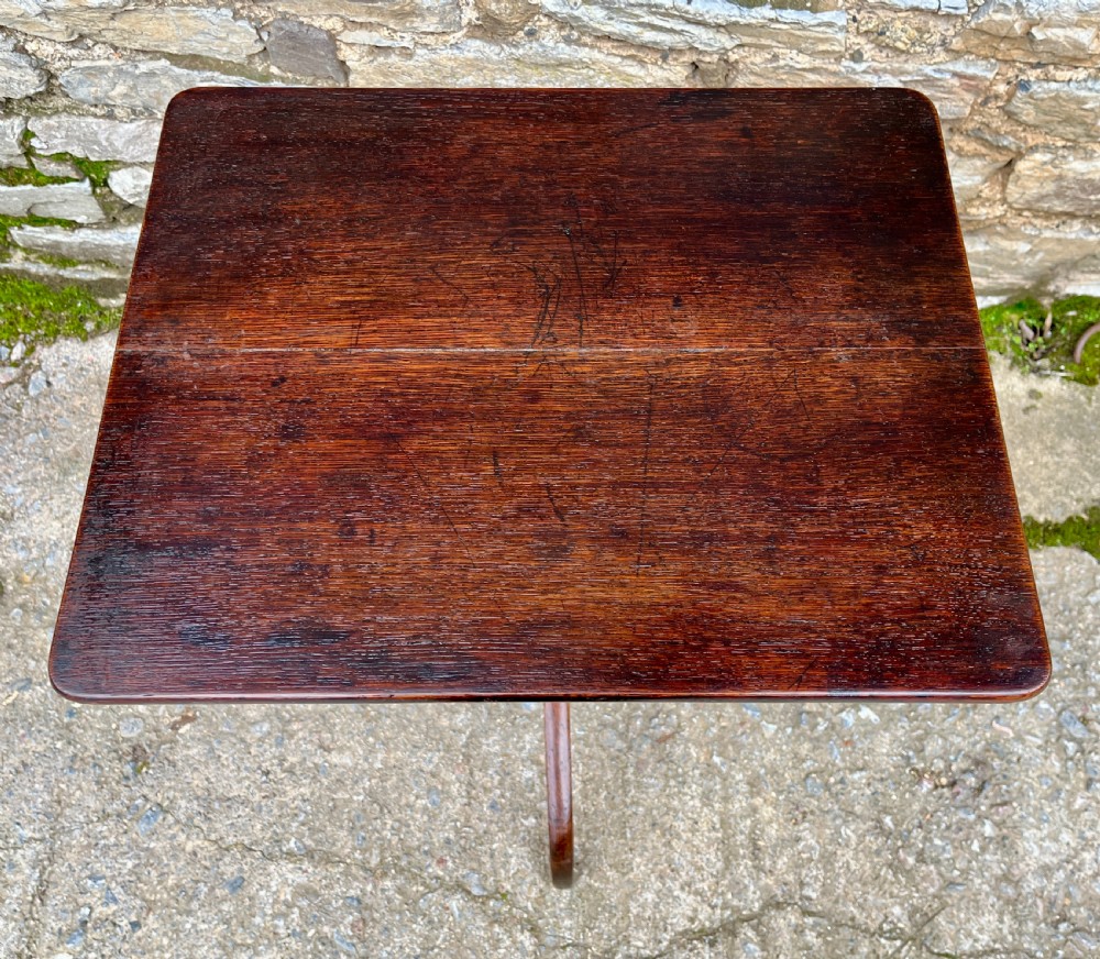 Georgian Oak Tilt Top Wine Table View III