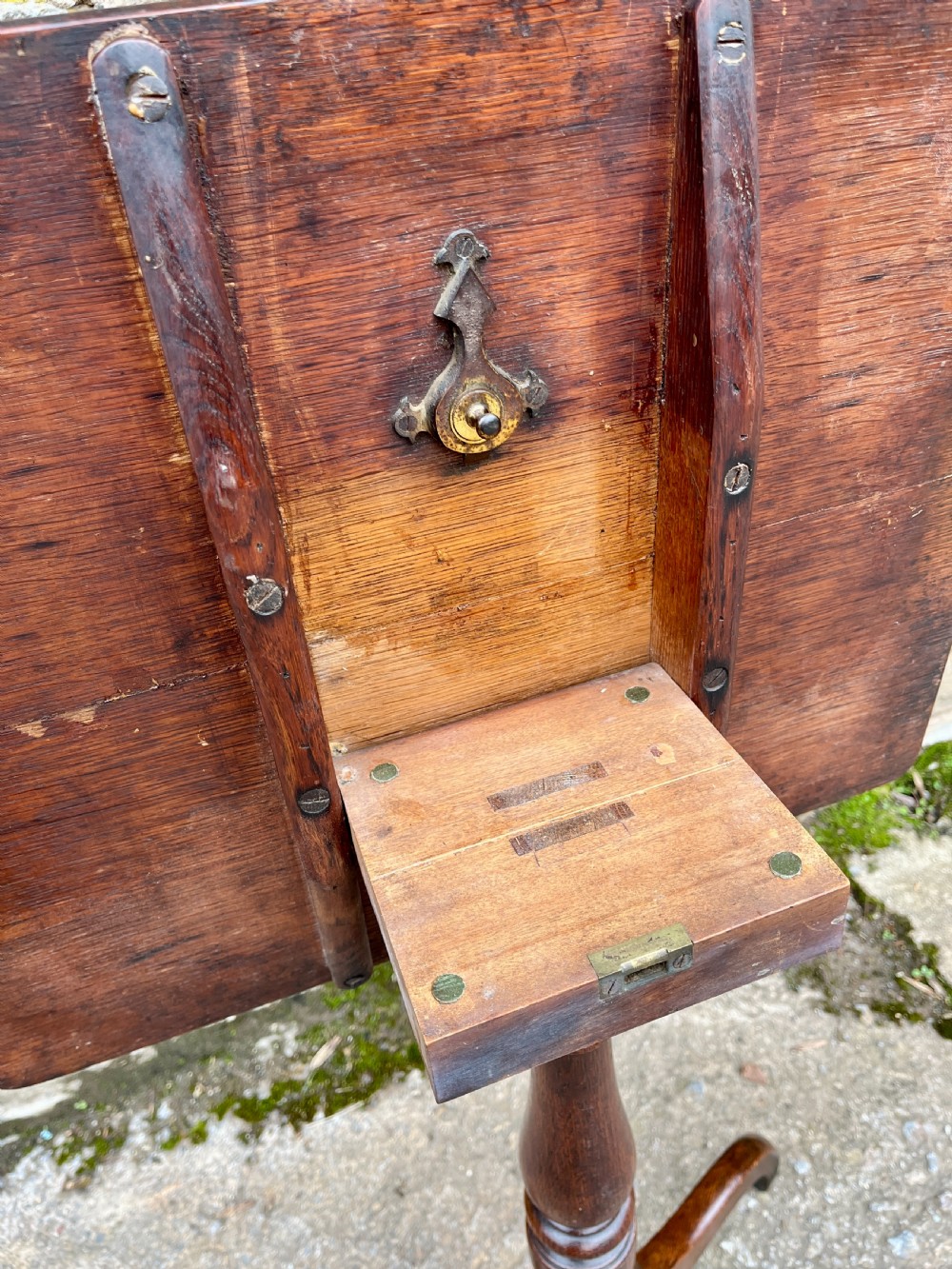 Georgian Oak Tilt Top Wine Table View VI