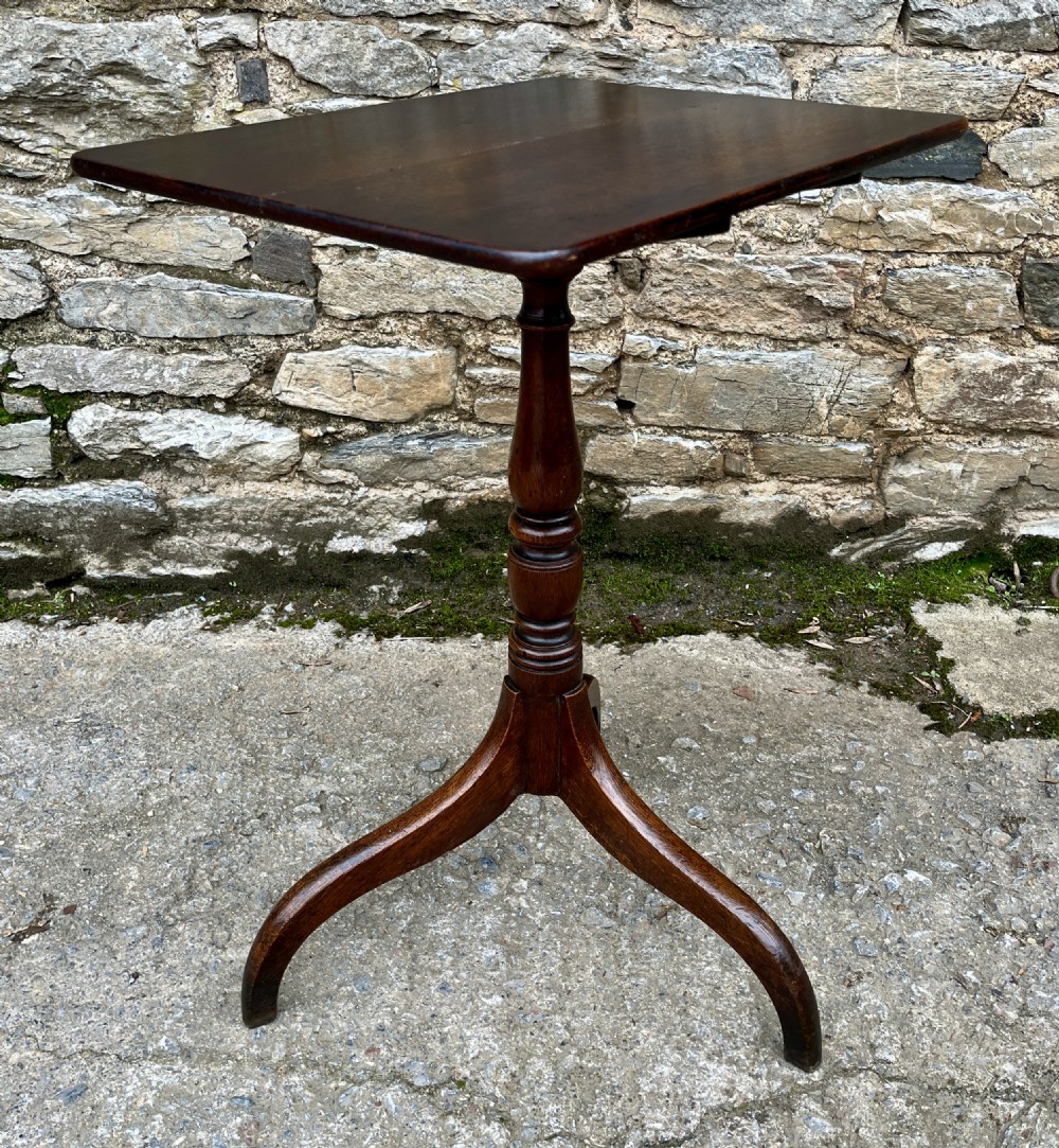 Georgian Oak Tilt Top Wine Table View VIII