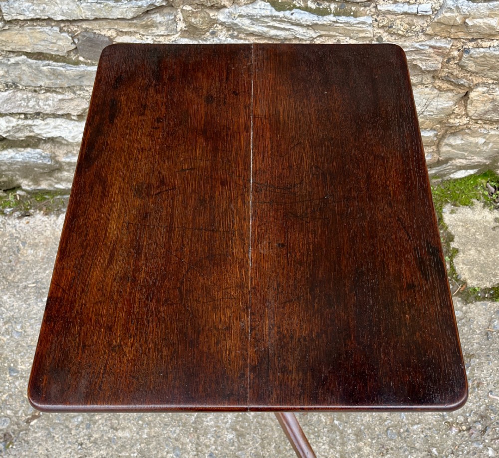 Georgian Oak Tilt Top Wine Table View XV