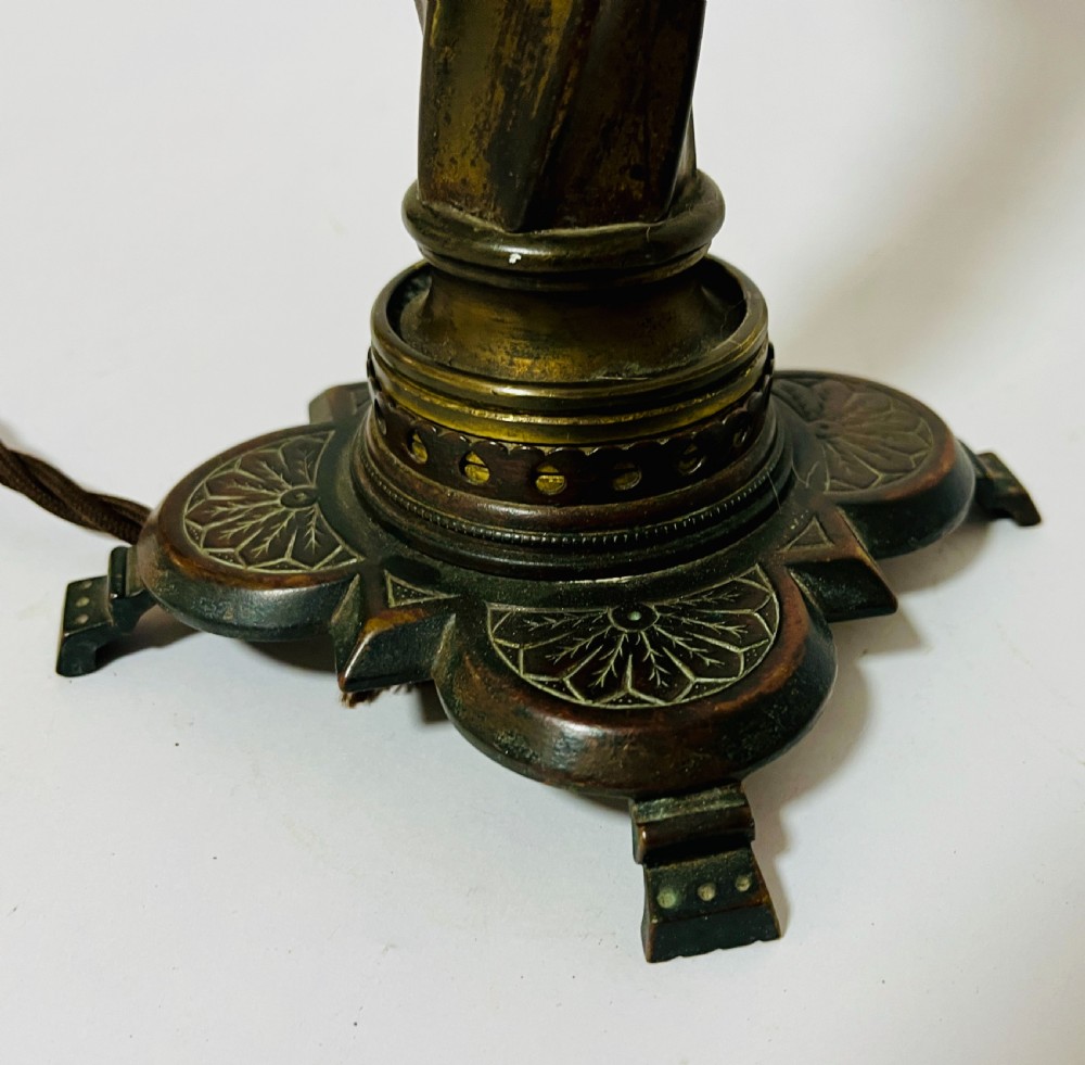 Antique Gothic Style Table Lamp View II