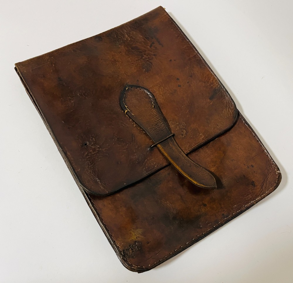 Antique Leather Map Case View X