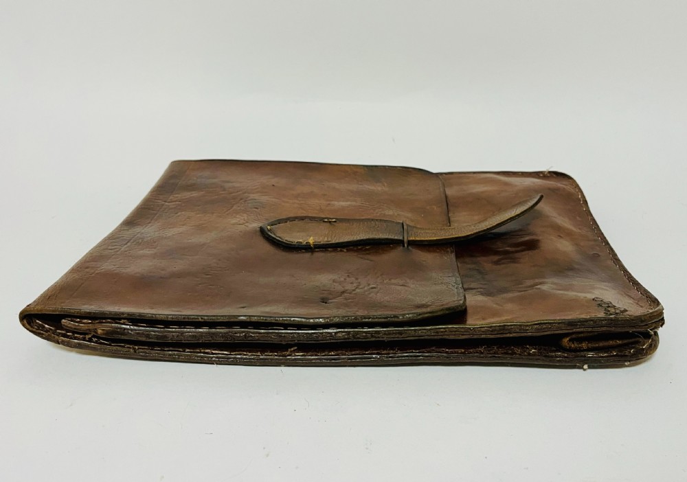 Antique Leather Map Case View XII