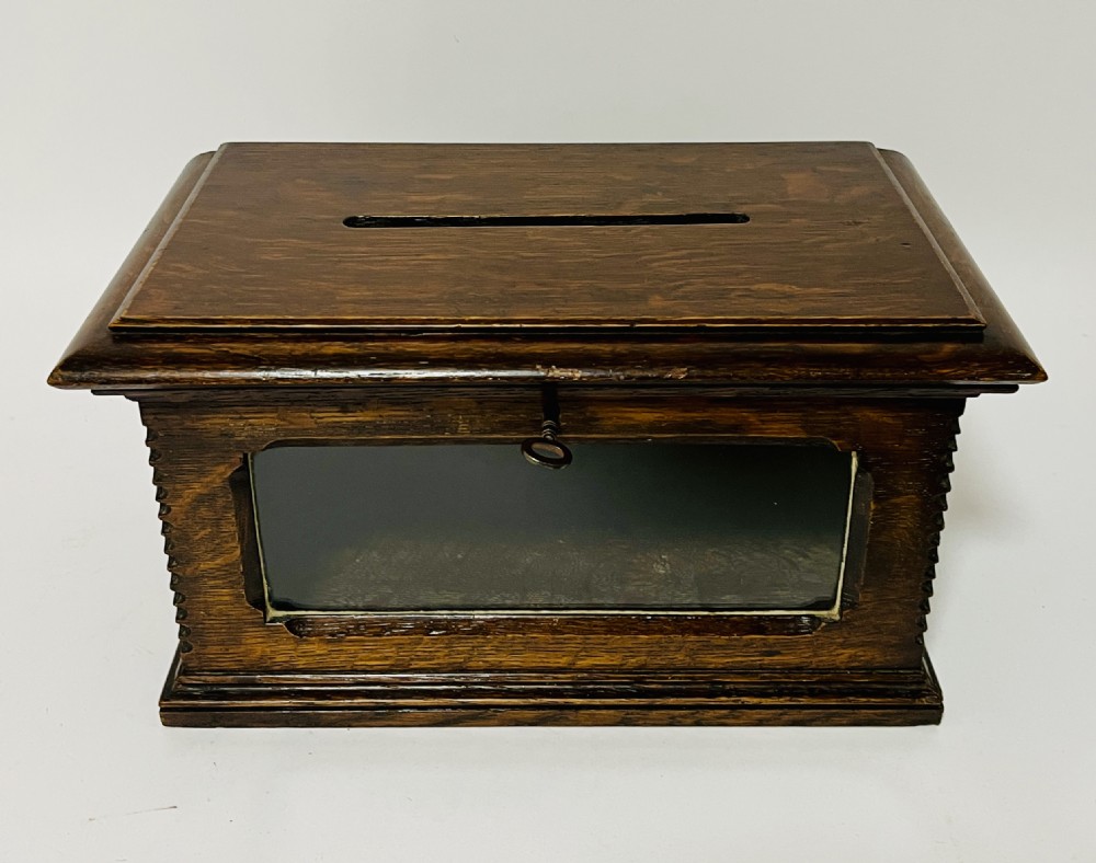 Antique Oak Letter Box