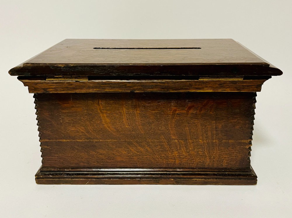 Antique Oak Letter Box View VII