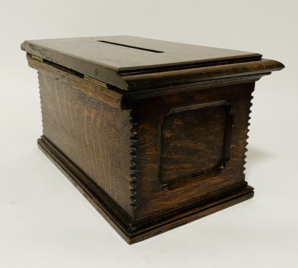 Antique Oak Letter Box View XI