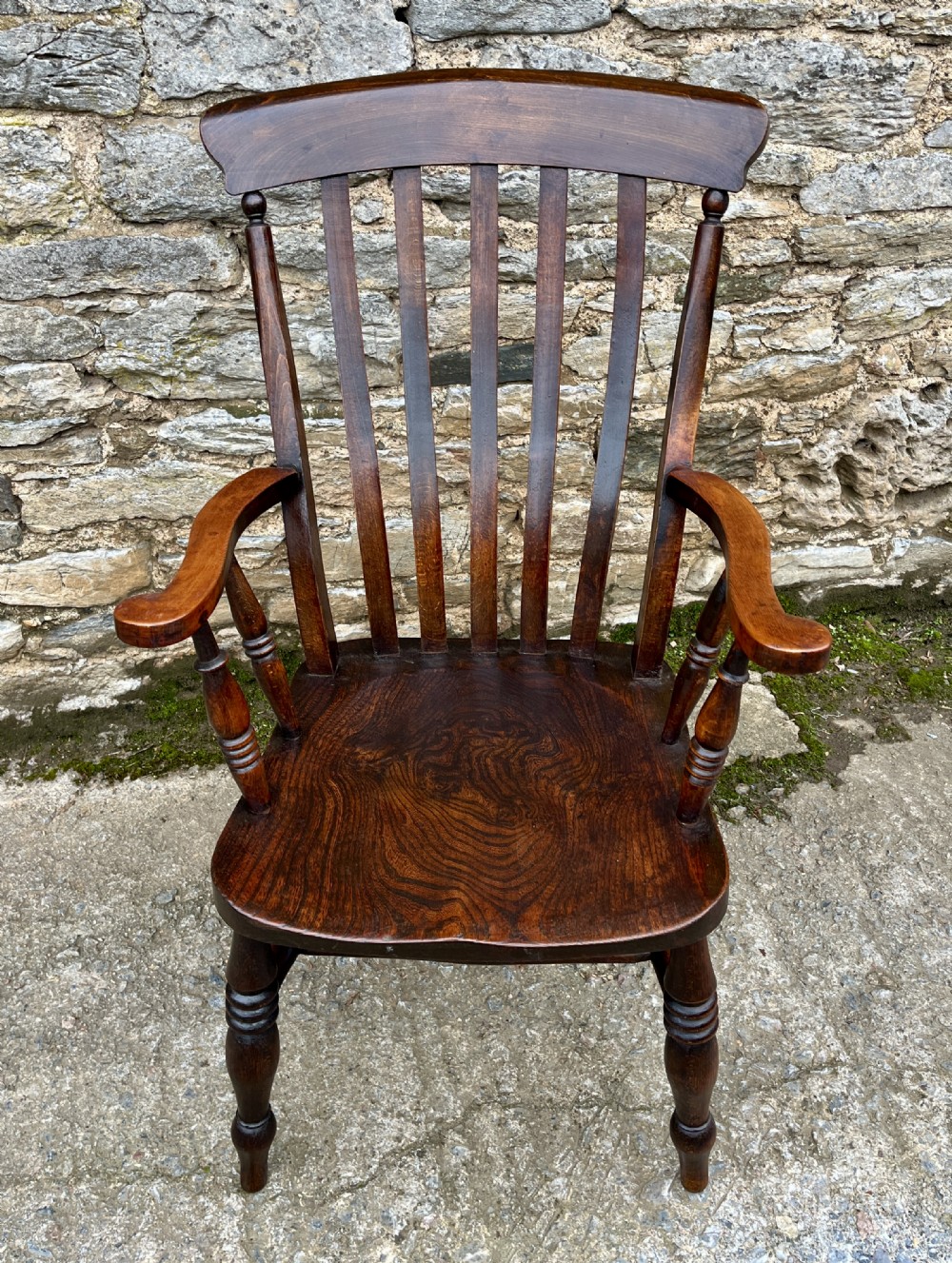 Victorian Lathe Back Farmhouse Chair