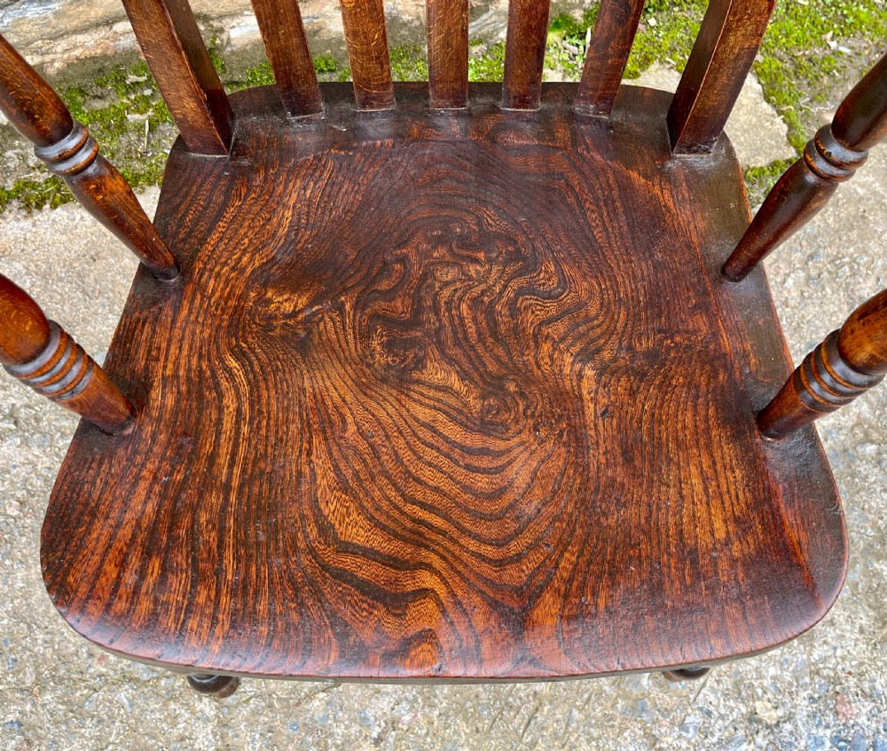 Victorian Lathe Back Farmhouse Chair View II