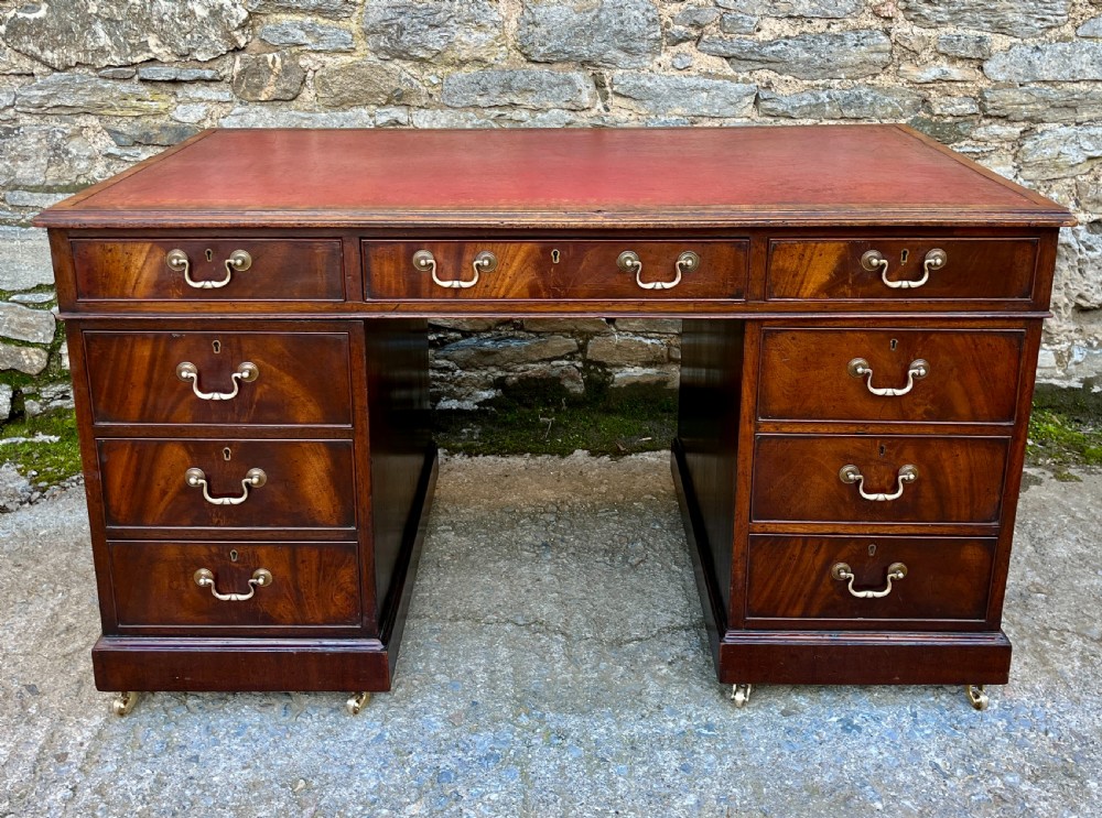 Victorian Mahogany Partner's Desk