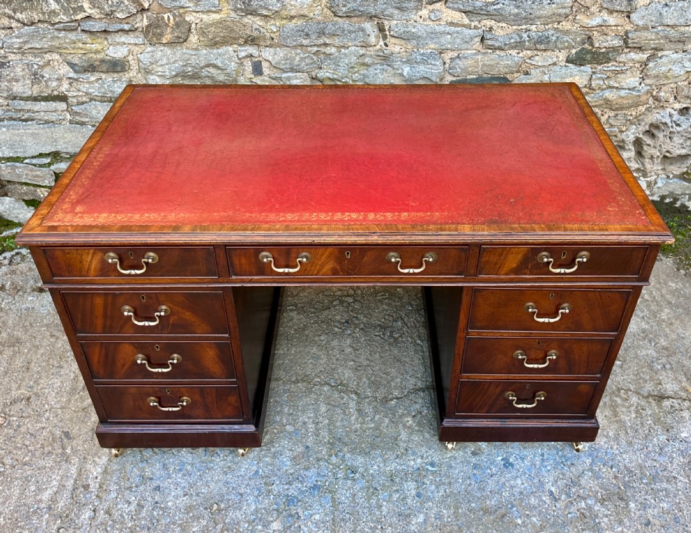 Victorian Mahogany Partner's Desk View II