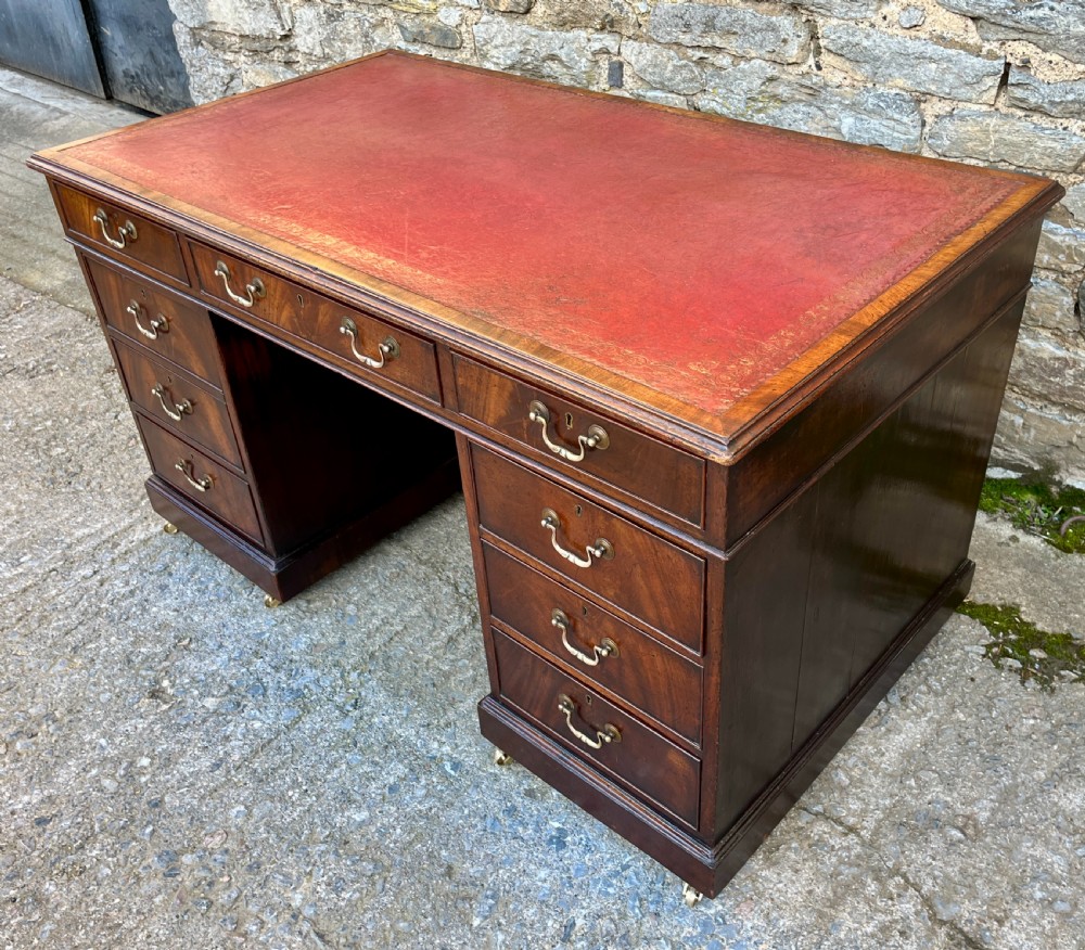 Victorian Mahogany Partner's Desk View V