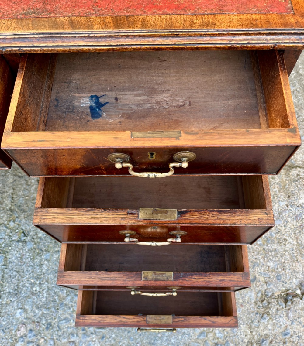Victorian Mahogany Partner's Desk View XI