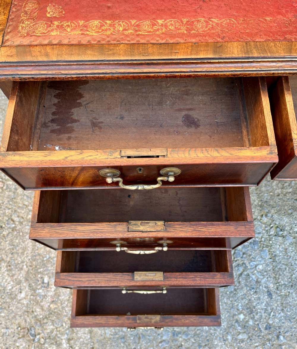 Victorian Mahogany Partner's Desk View XII