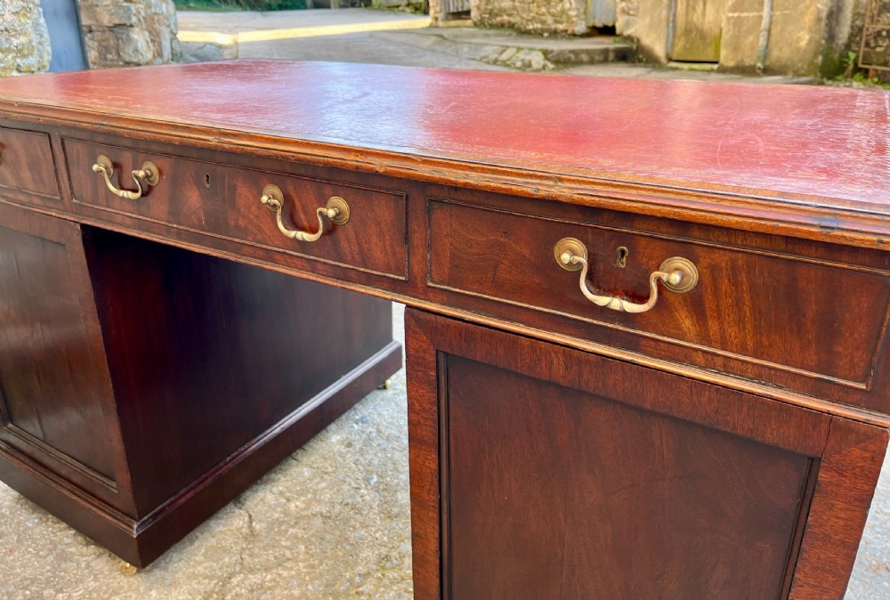 Victorian Mahogany Partner's Desk View XVIII