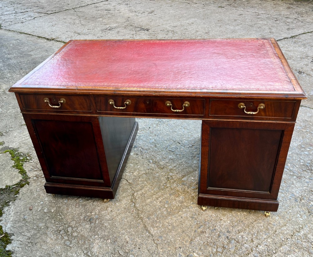 Victorian Mahogany Partner's Desk View XXIII