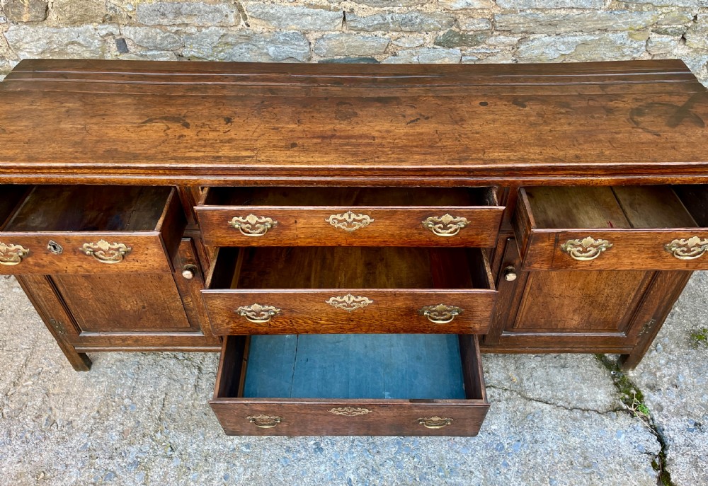 Georgian Oak Dresser Base View II