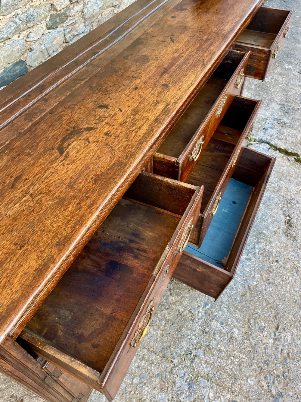 Georgian Oak Dresser Base View III