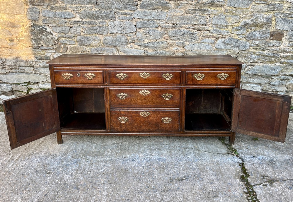 Georgian Oak Dresser Base View XIII