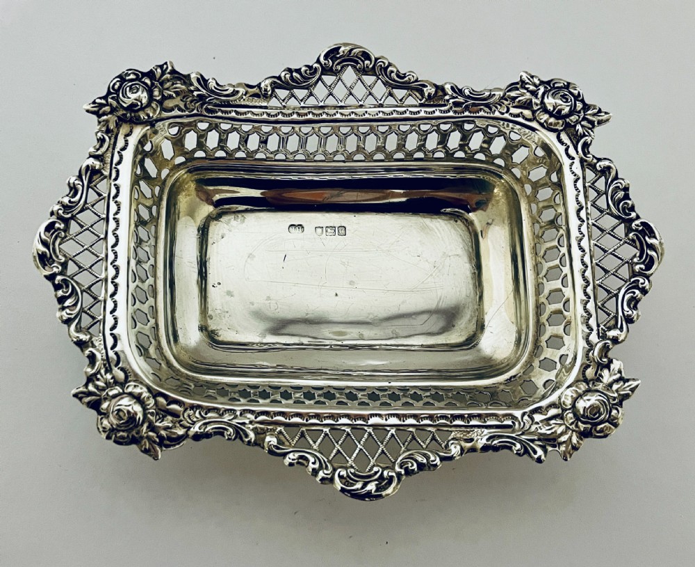 Victorian Silver Bonbon Dish View IV