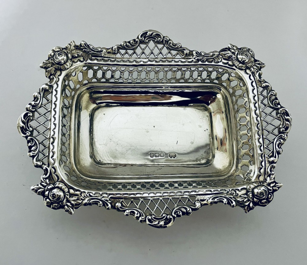 Victorian Silver Bonbon Dish View VIII