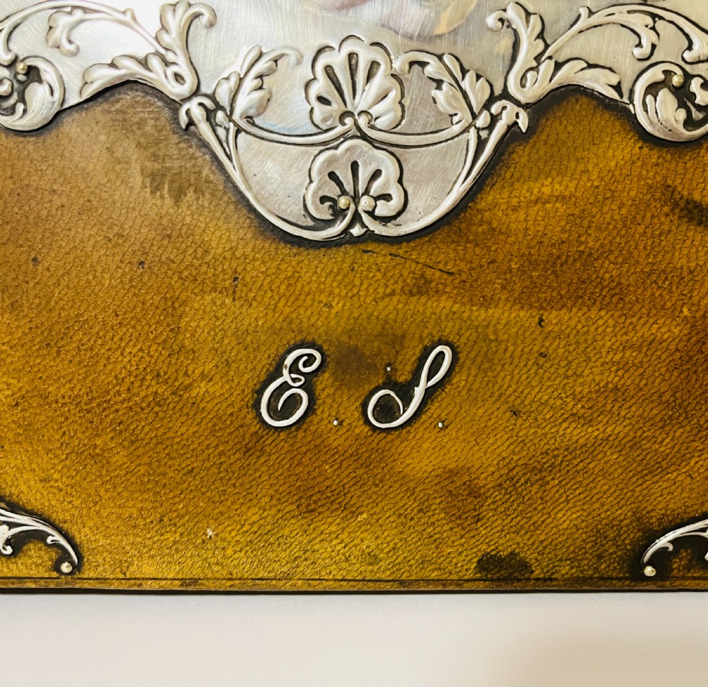 Victorian Silver Mounted Desk Blotter View IX