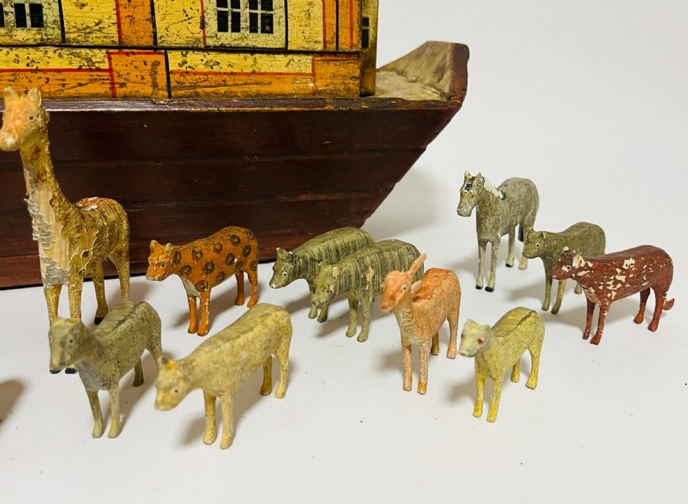 Victorian German Noah's Ark and Animals View XI