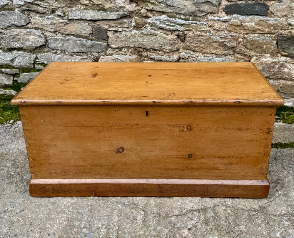 Antique Pine Blanket Box View II