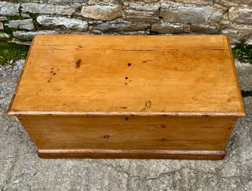 Antique Pine Blanket Box View III