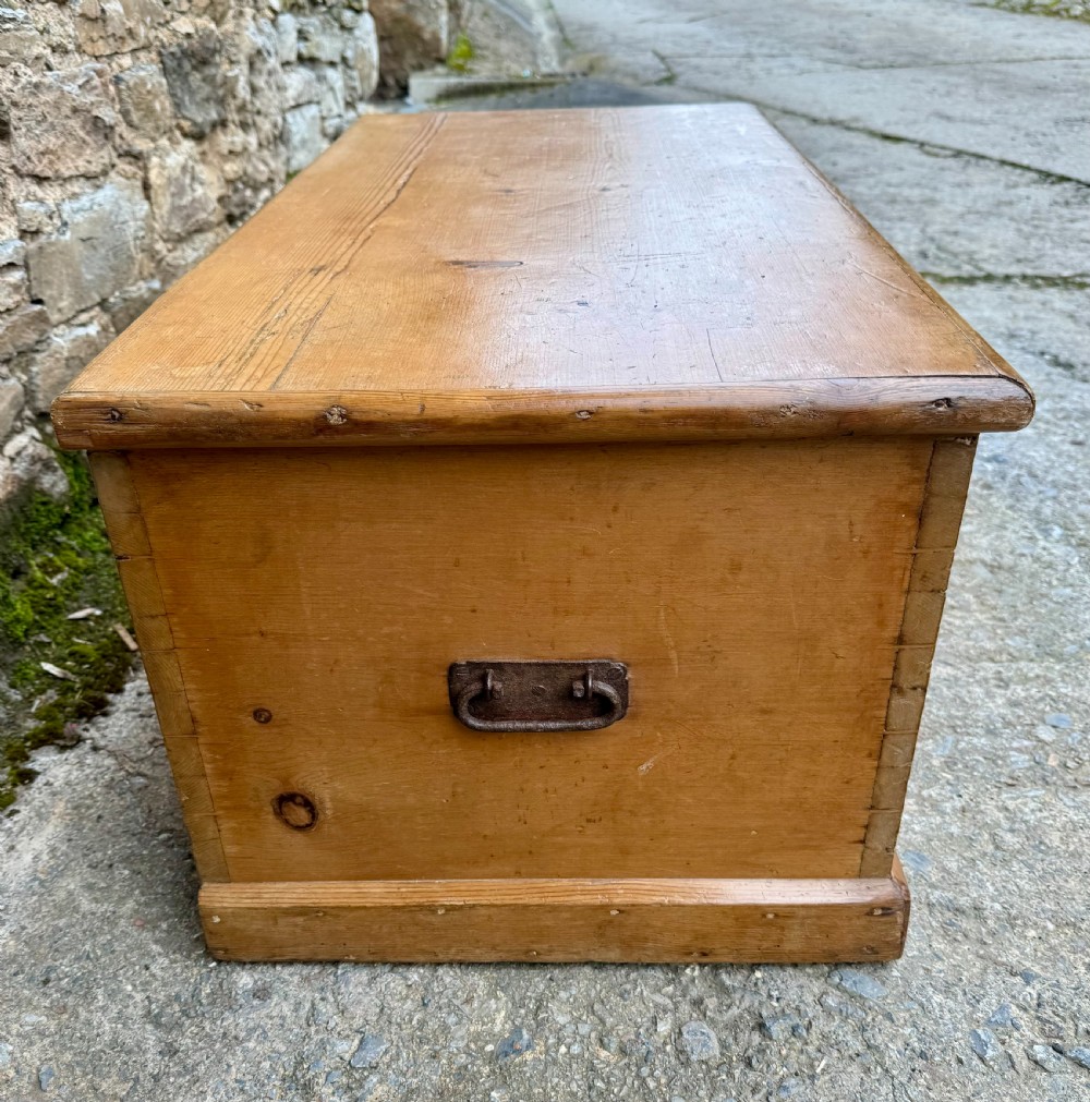 Antique Pine Blanket Box View IV
