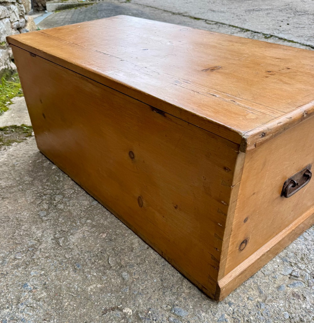 Antique Pine Blanket Box View VII