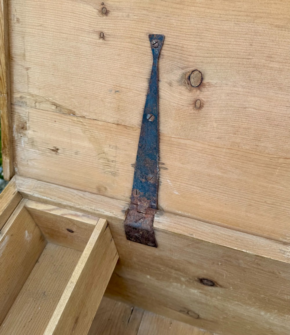 Antique Pine Blanket Box View IX