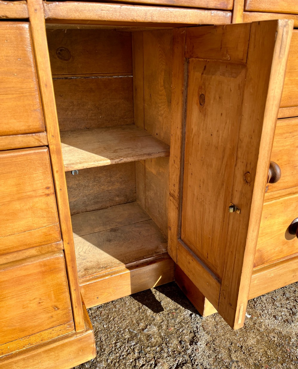 Antique Pine Dresser Base View V