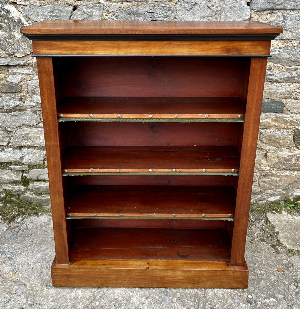 Victorian Mahogany Open Bookcase