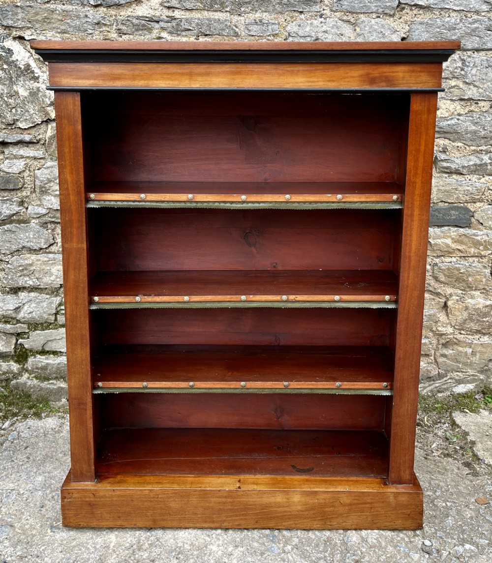 Victorian Mahogany Open Bookcase View II