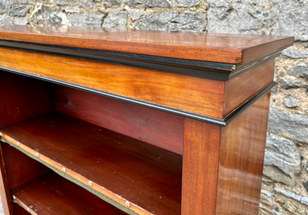 Victorian Mahogany Open Bookcase View VI