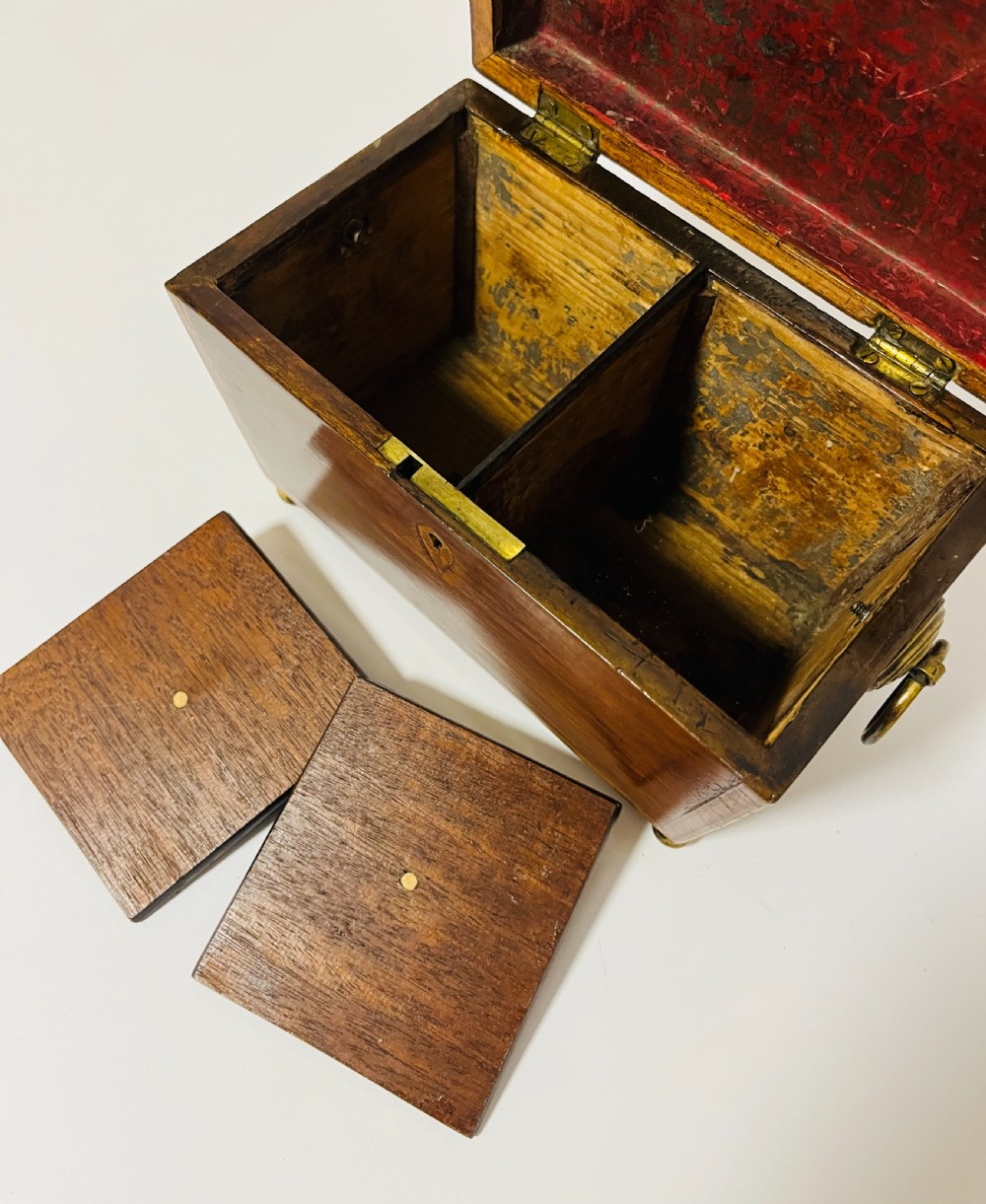 Regency Partridge Wood Tea Caddy View VIII