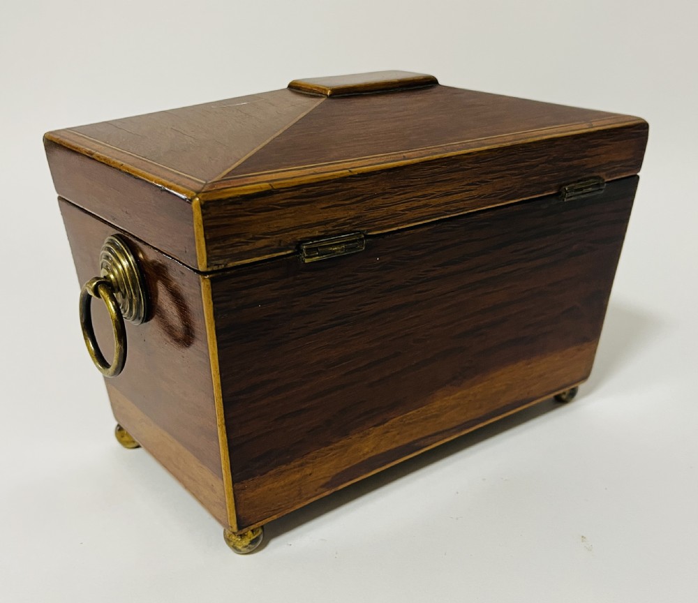 Regency Partridge Wood Tea Caddy View XV