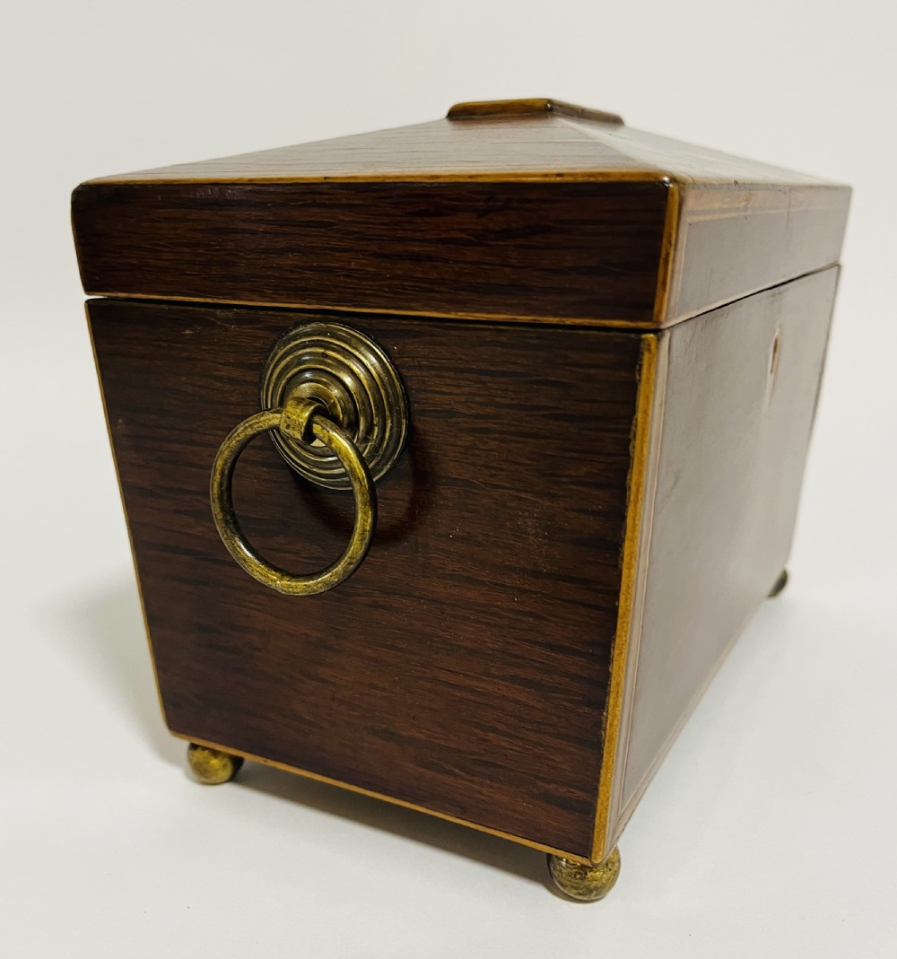 Regency Partridge Wood Tea Caddy View XVII