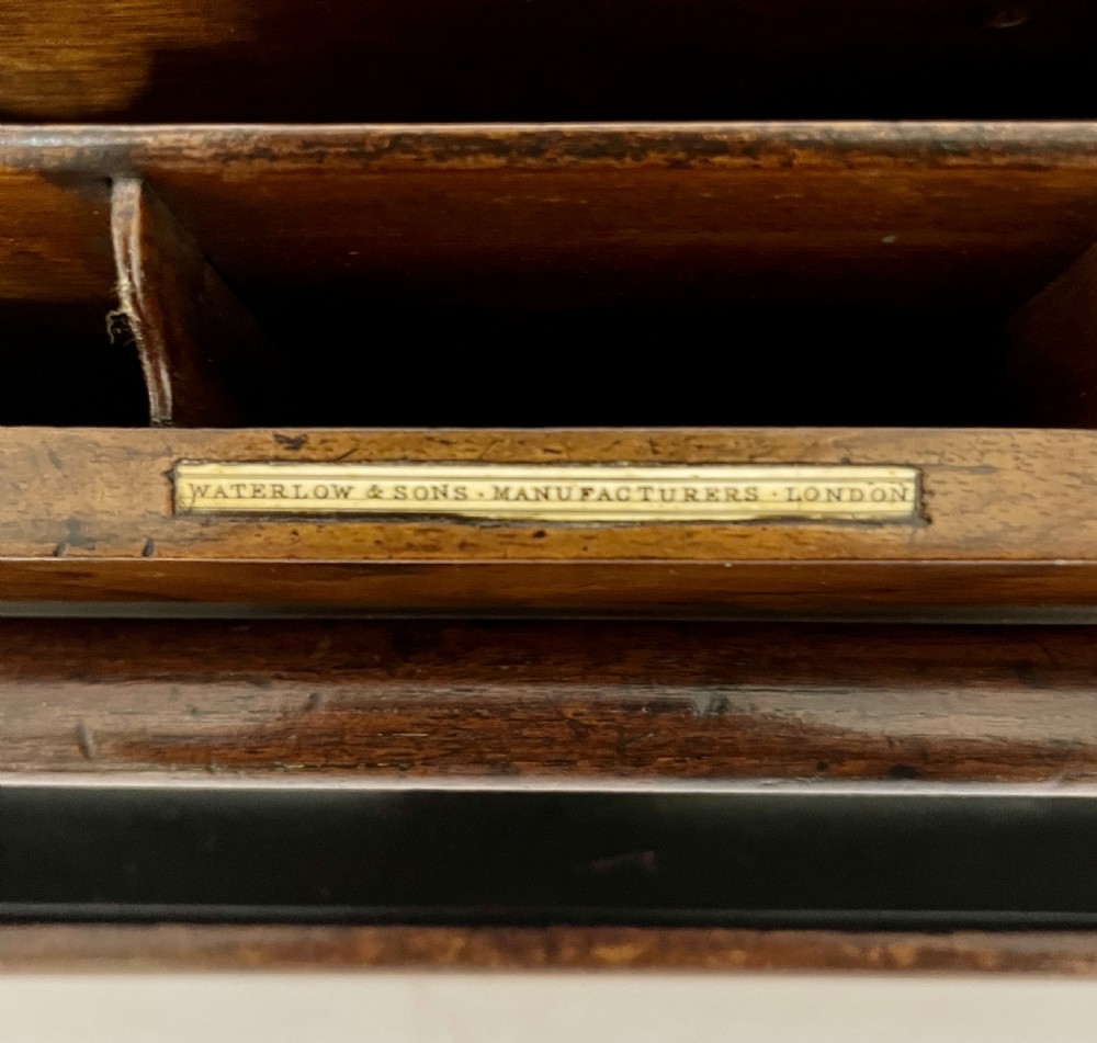Victorian Walnut Stationery Cabinet by Waterlow & Sons View IV